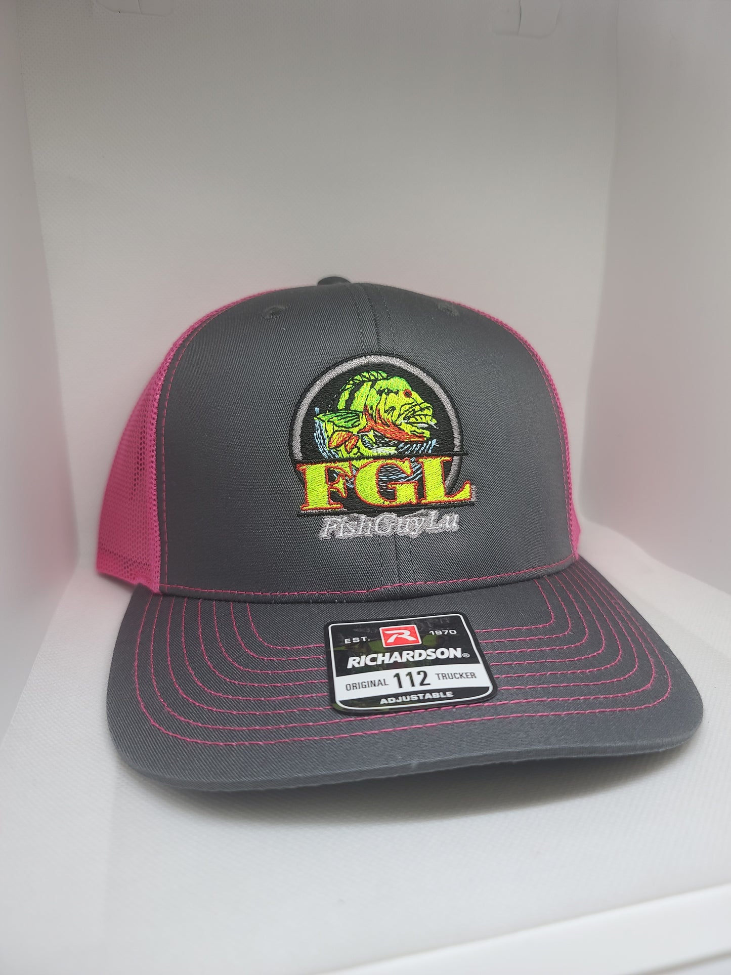 FGL Hat Pink Charcoal